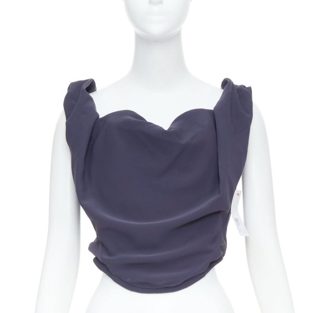 Vivienne Westwood Blue Sunday Off Shoulder Corset Top